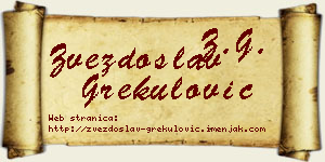 Zvezdoslav Grekulović vizit kartica